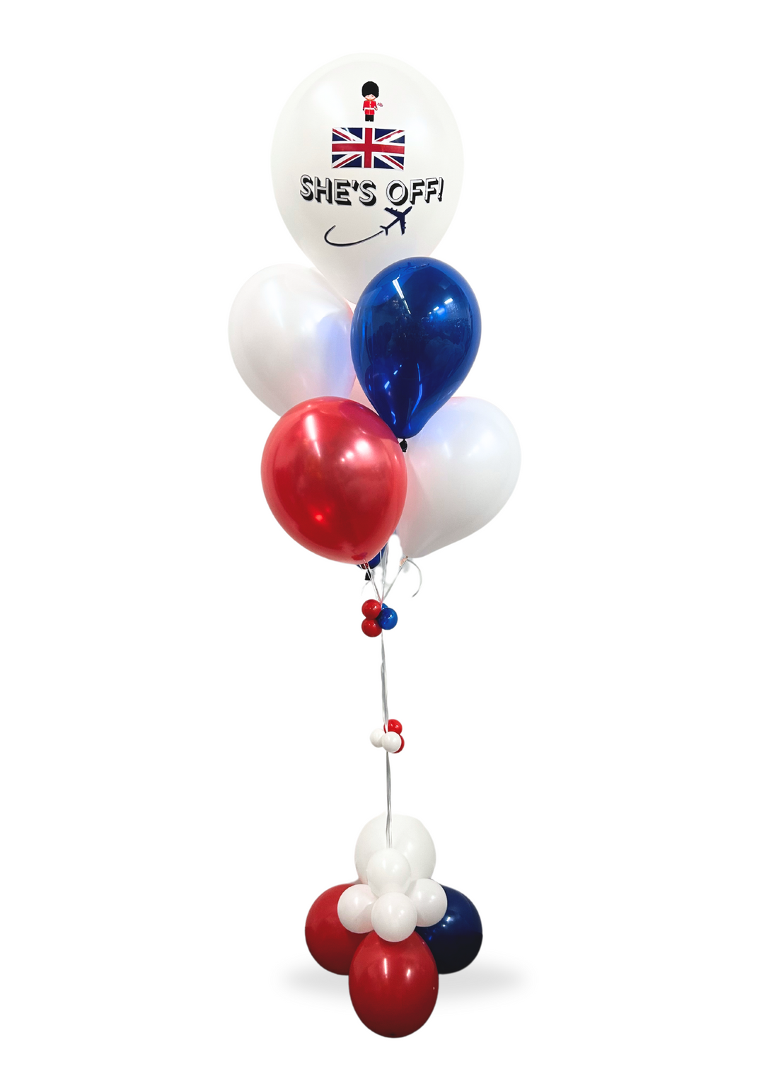 17" Custom message Balloon Bouquet (qty 1)