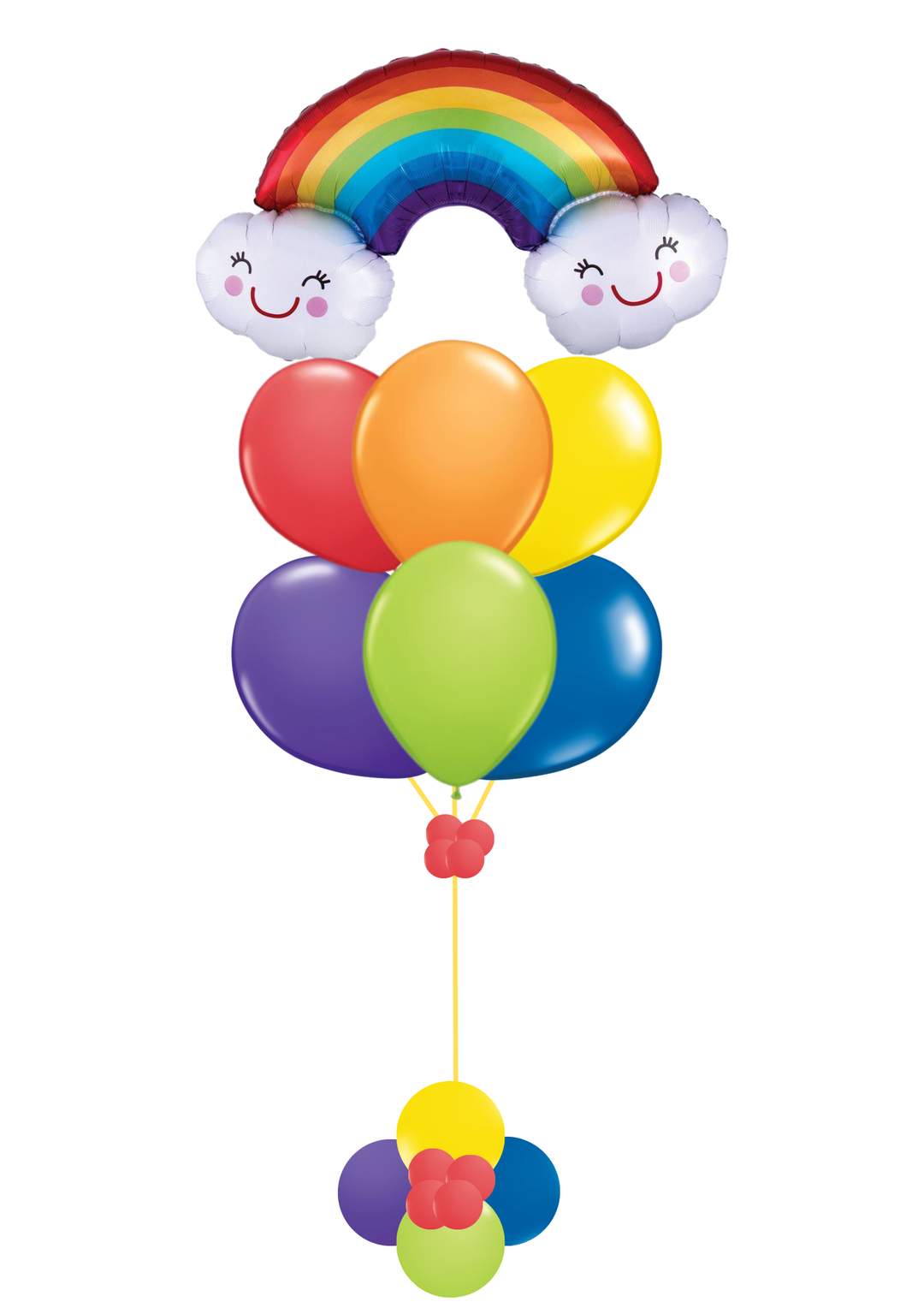 Happy Rainbow Balloons Bouquet