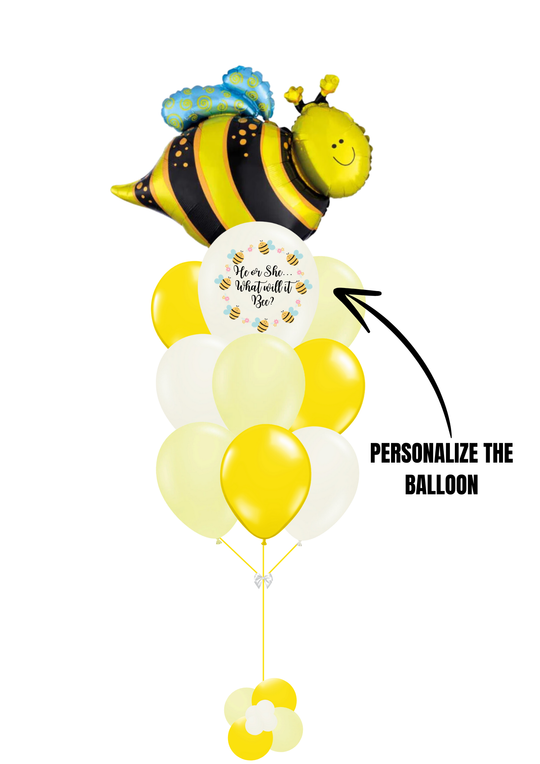 bee baby shower balloons