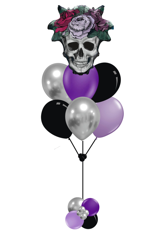 Floral Skull Foil Balloon 21" Supershape