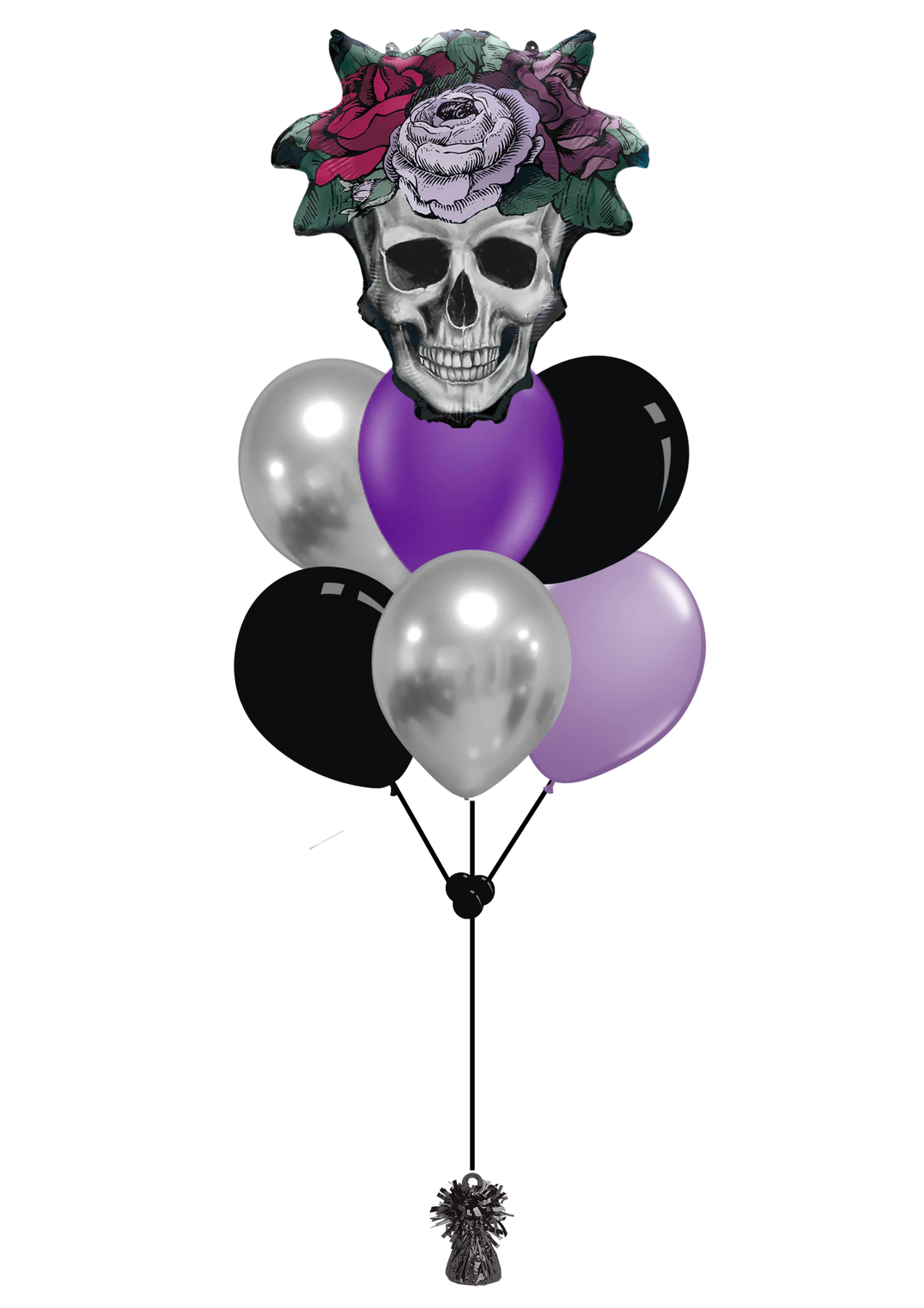 Floral Skull Foil Balloon 21" Supershape