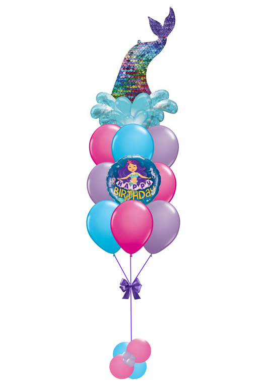 MERMAID SPLASH TAIL BALLOON BOUQUET