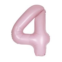 Matte Powder Pink Foil Numbers 34"