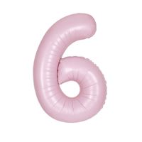 Matte Powder Pink Foil Numbers 34"