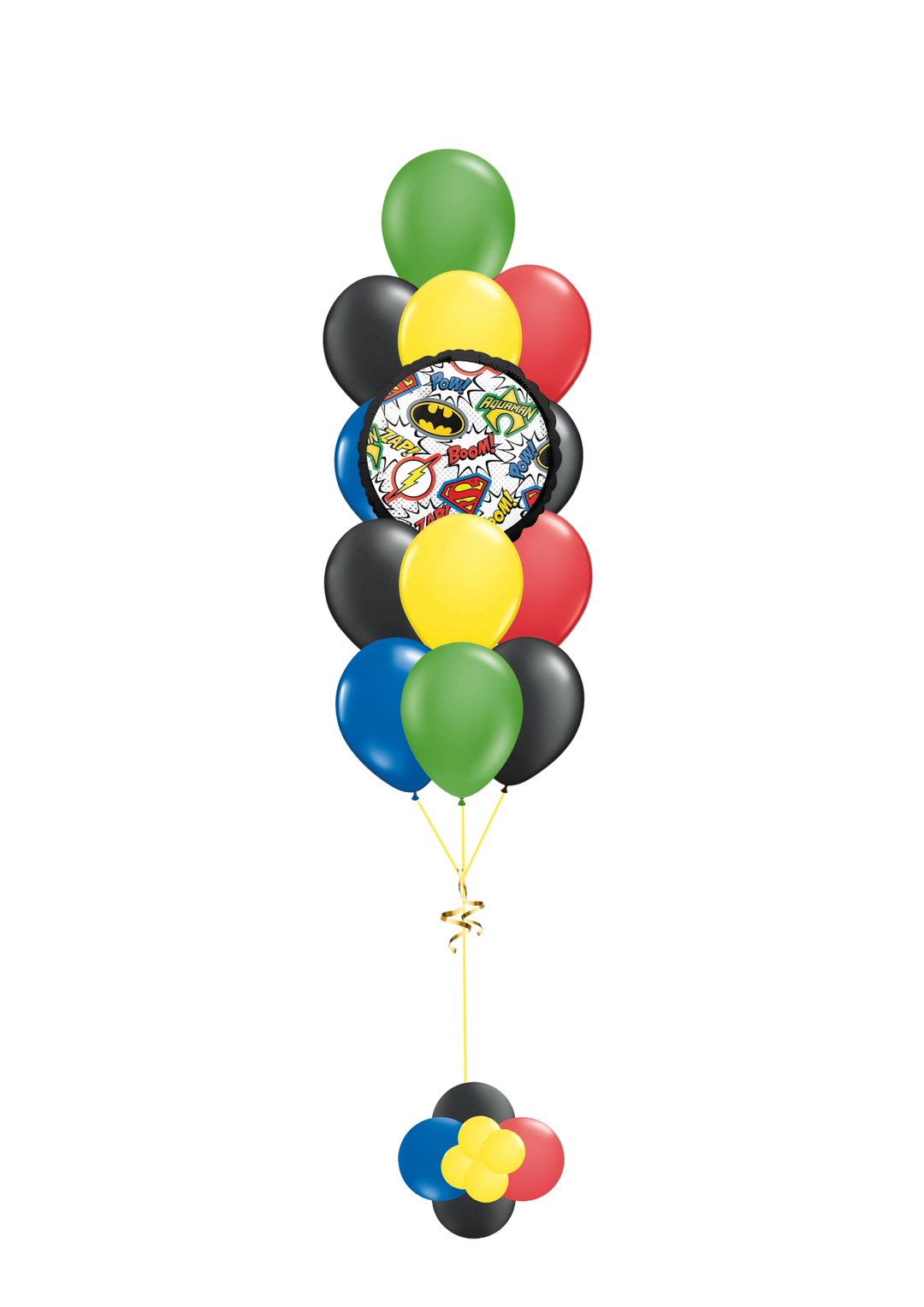 Superhero balloon birthday bouquet