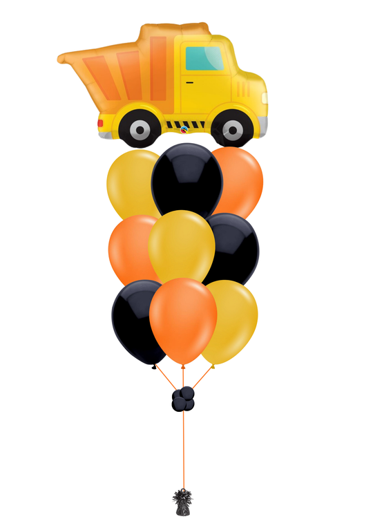 DUMP CONSTRUCTION TRUCK BALLOON BOUQUET