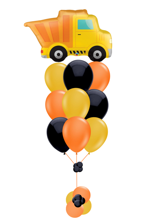 DUMP CONSTRUCTION TRUCK BALLOON BOUQUET