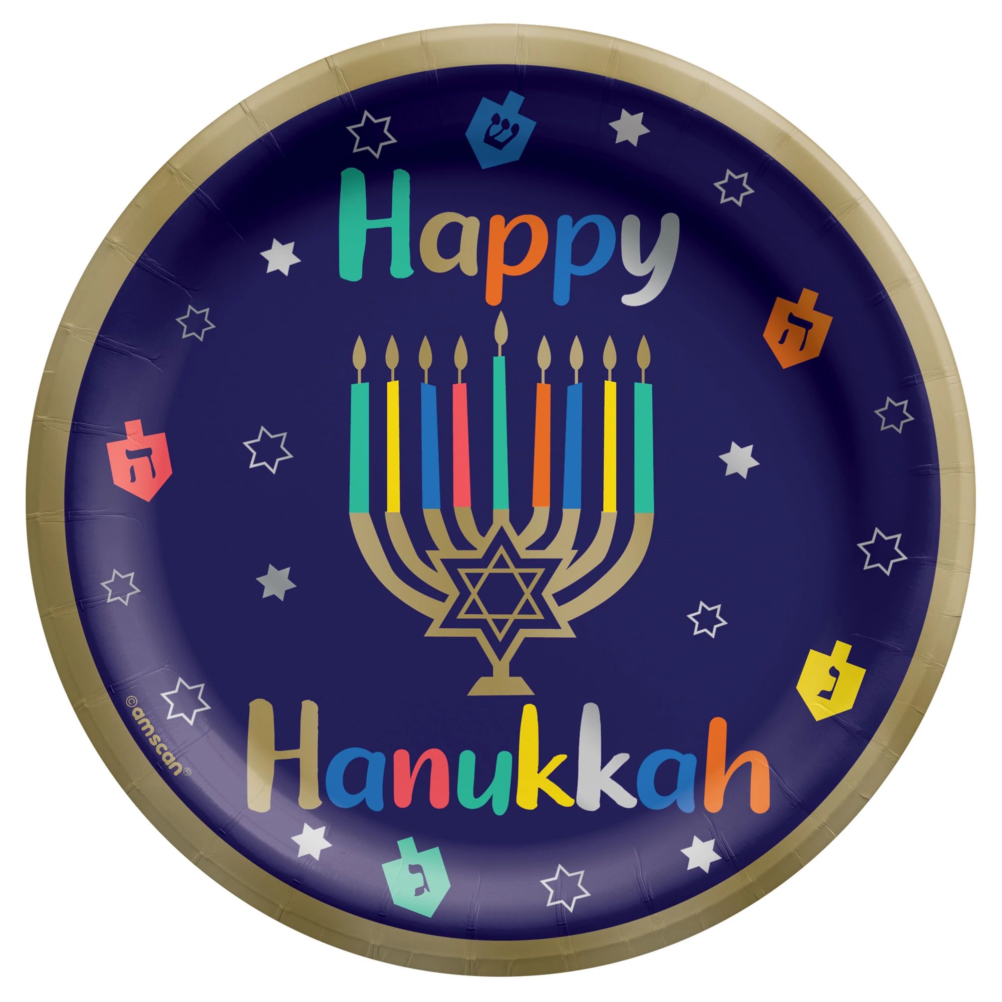 Hanukkah paper clearance plates