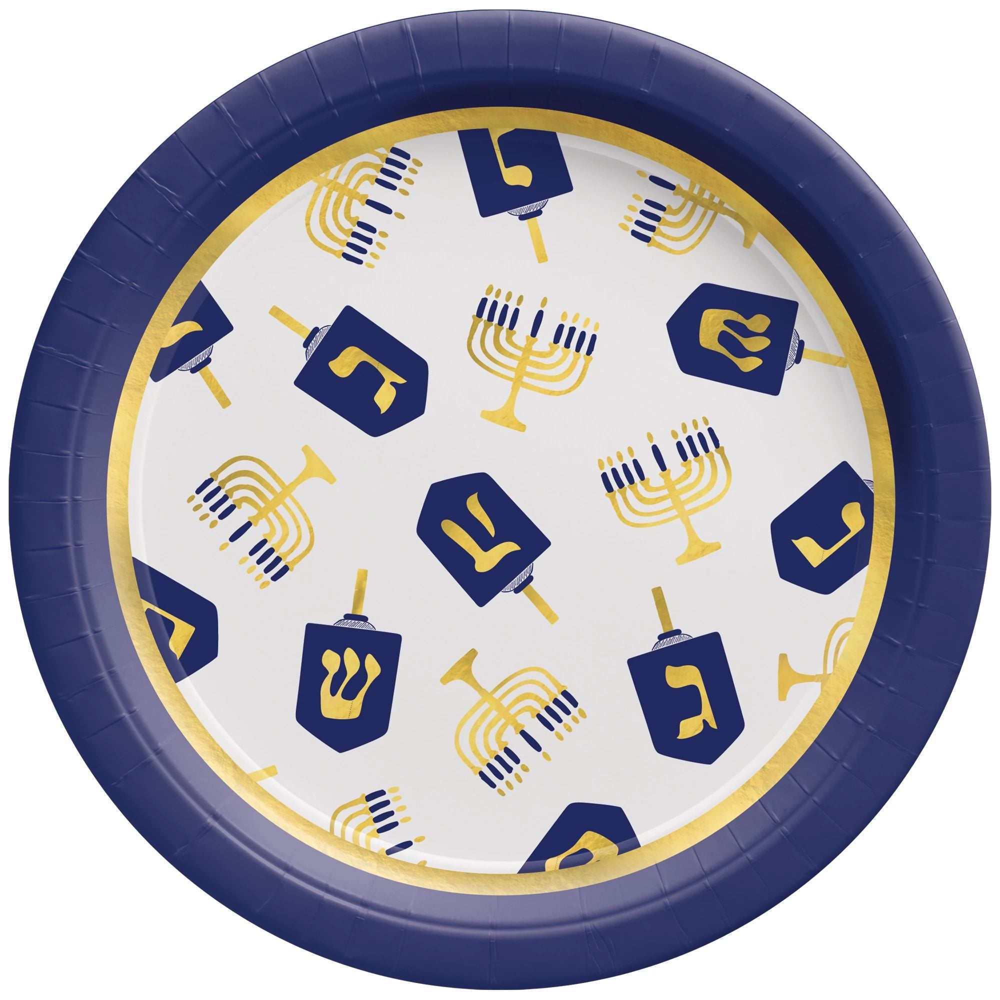 Hanukkah 6 3 4 Round Paper Plates T.O. Balloons