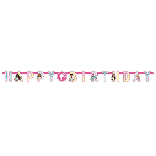 Barbie "Happy Birthday" Jointed Banner