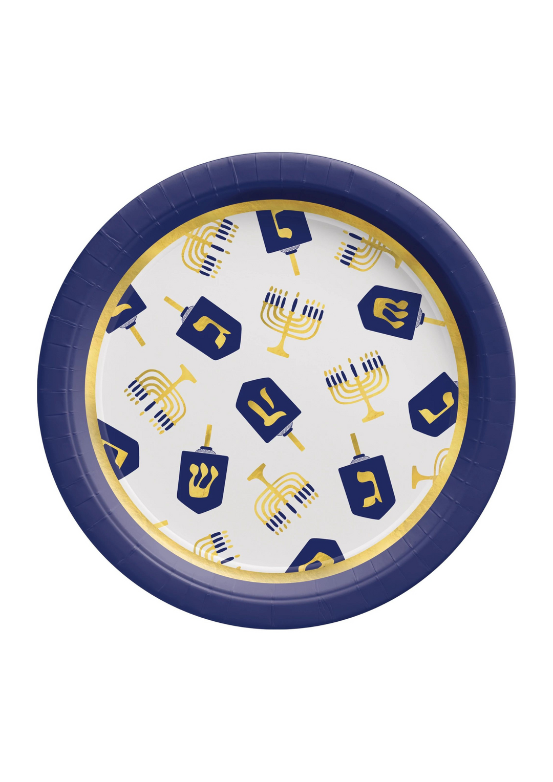 Hanukkah 6 3/4" Round Paper Plates