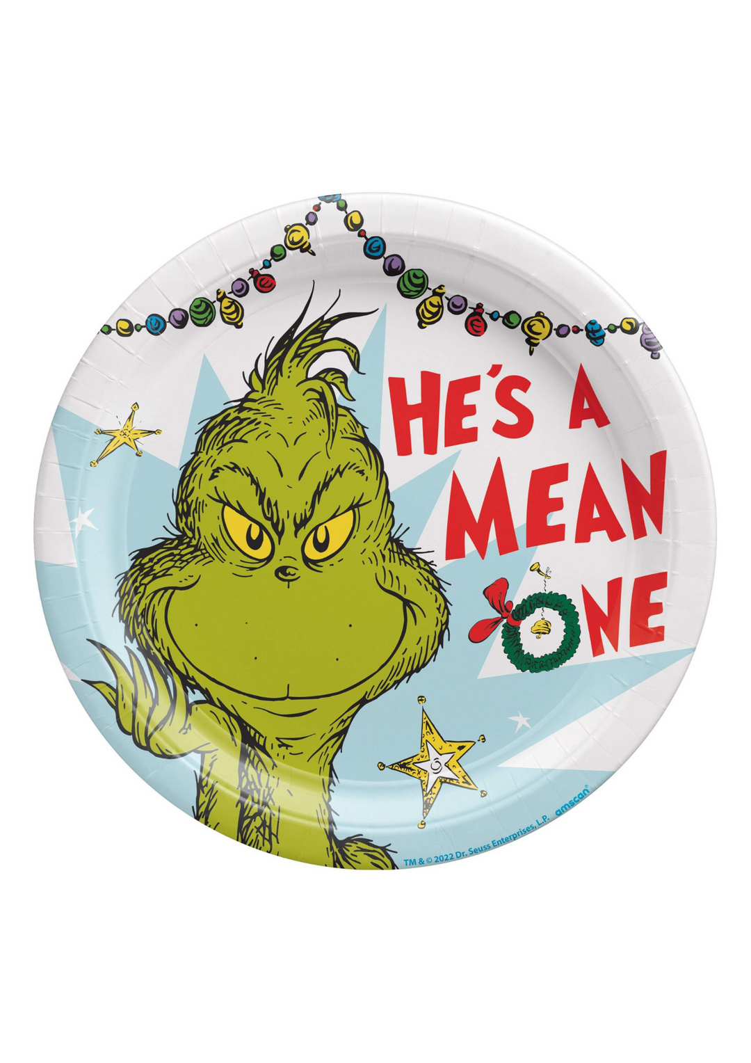 He's a mean one - The Grinch 10" Plates