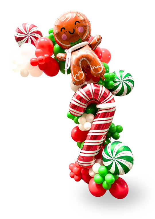 Free standing Balloon Cluster/ Garland - Christmas Theme (Foil balloons are subject to availability)