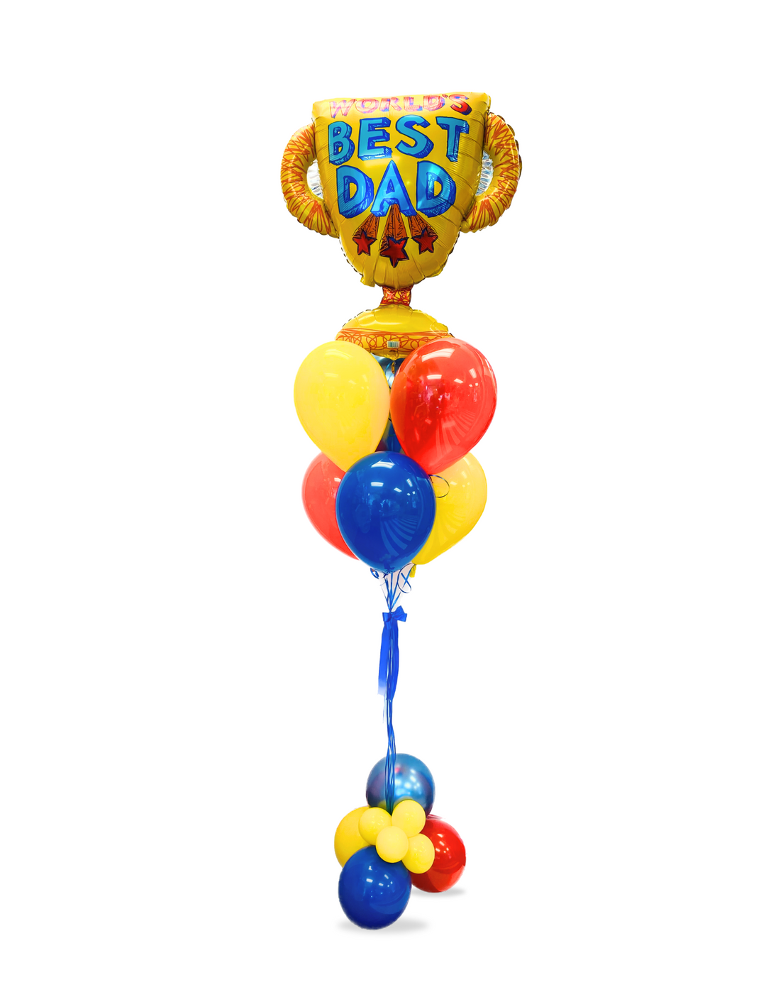 World's Best Dad Trophy Balloon Bouquet