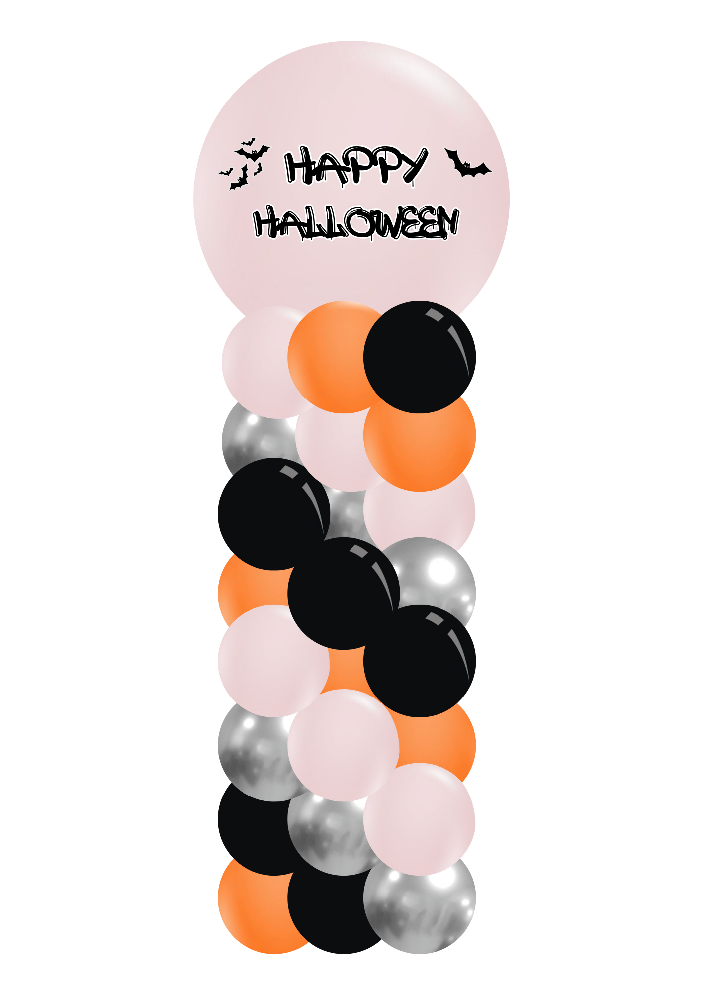 halloween balloon column