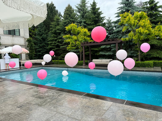 POOL BALLOONS [Read description] [+250.00 minimum install fee]