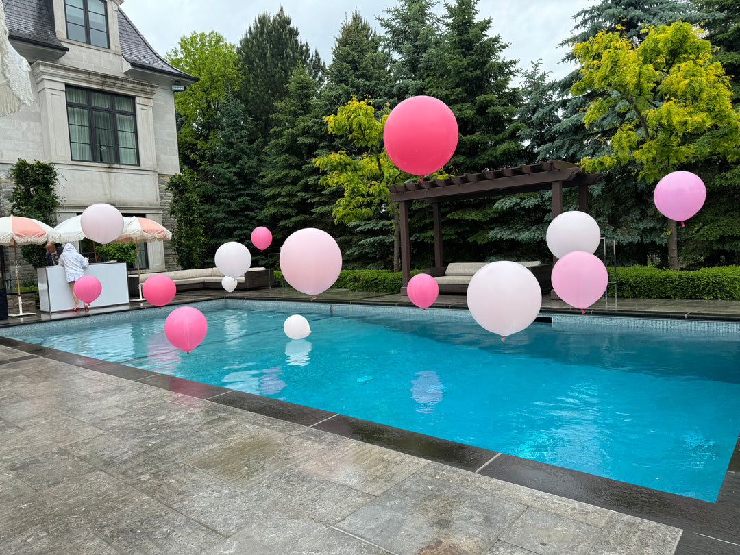 POOL BALLOONS [Read description] [+250.00 minimum install fee]