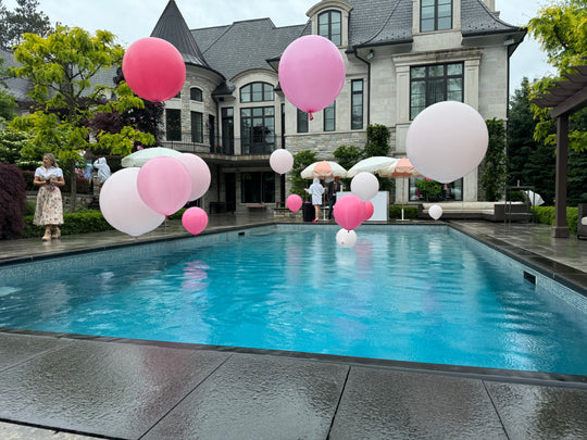 POOL BALLOONS [Read description] [+250.00 minimum install fee]