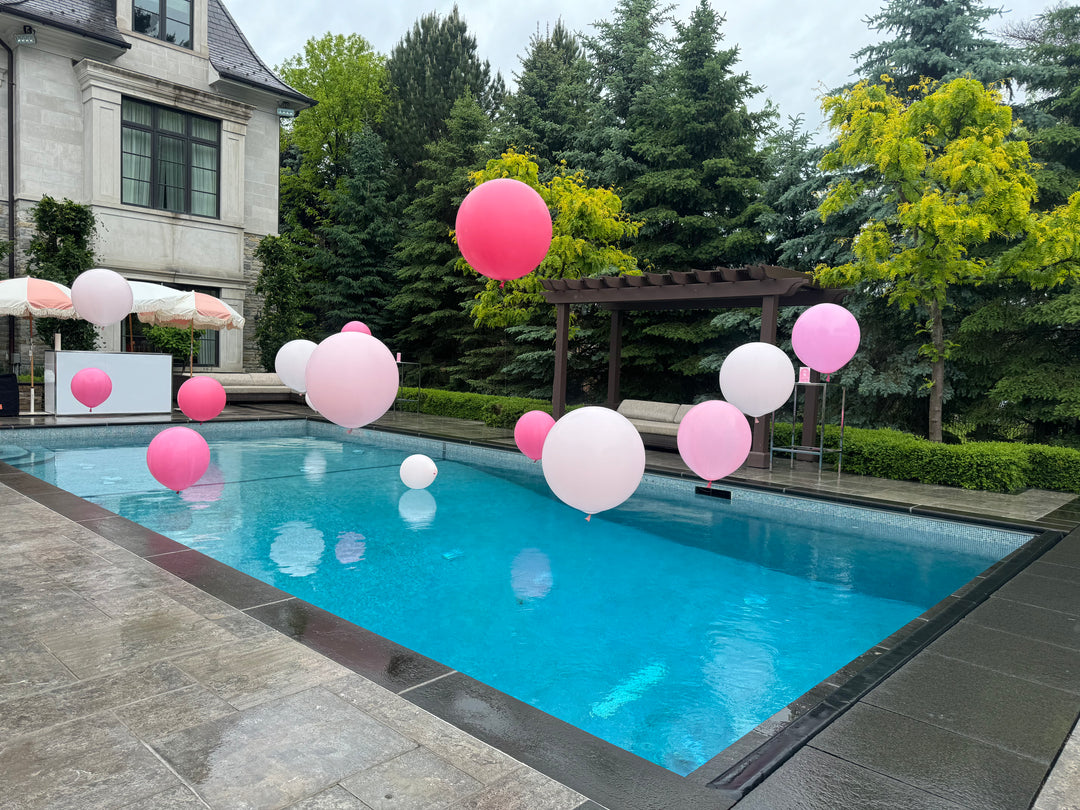 POOL BALLOONS [Read description] [+250.00 minimum install fee]