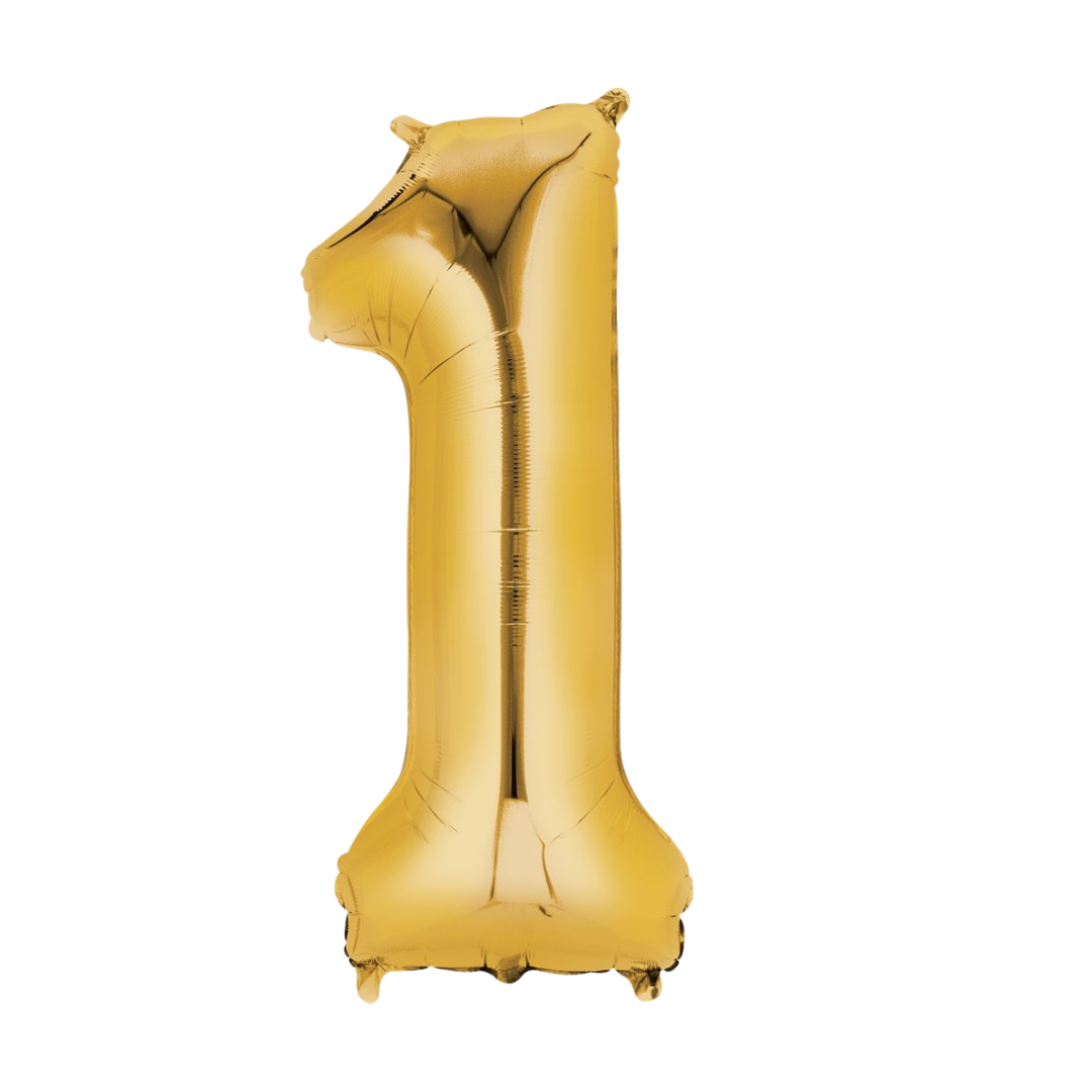 (Uninflate) Anagram Gold 34" Number Balloon