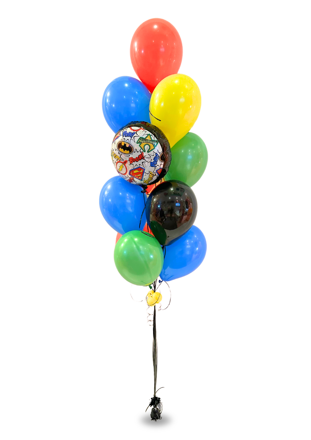 Superhero balloon birthday bouquet