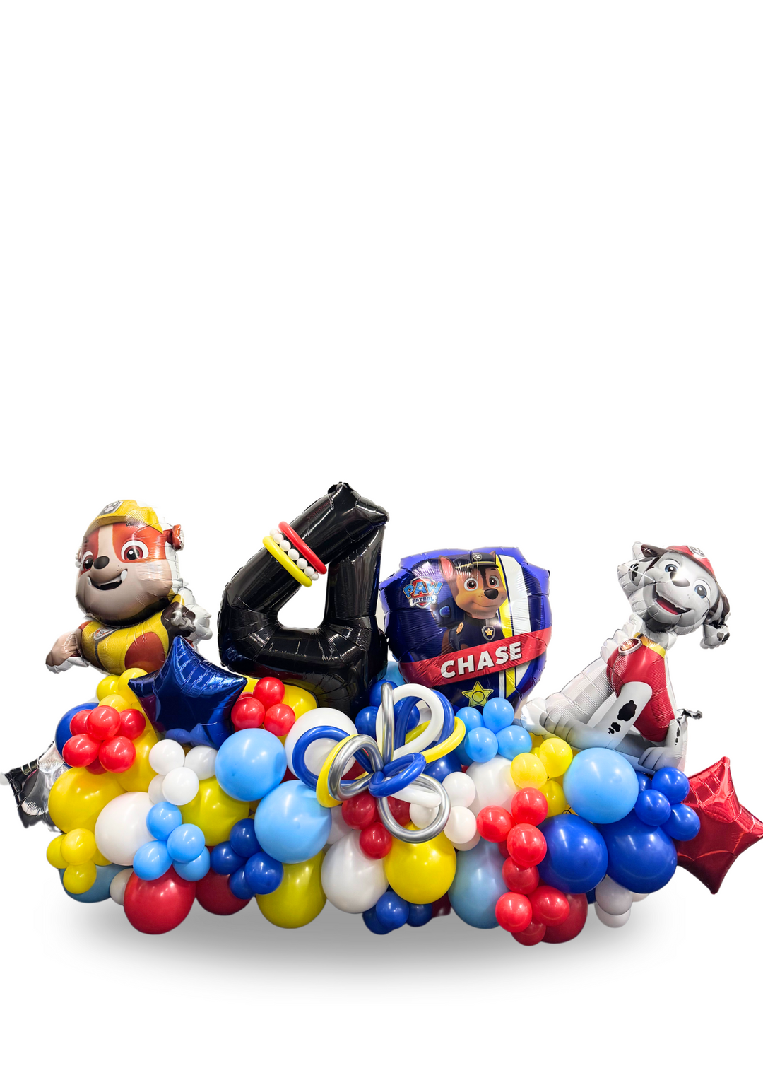 Super Paw Patrol balloon cluster stand (6ft wide!)