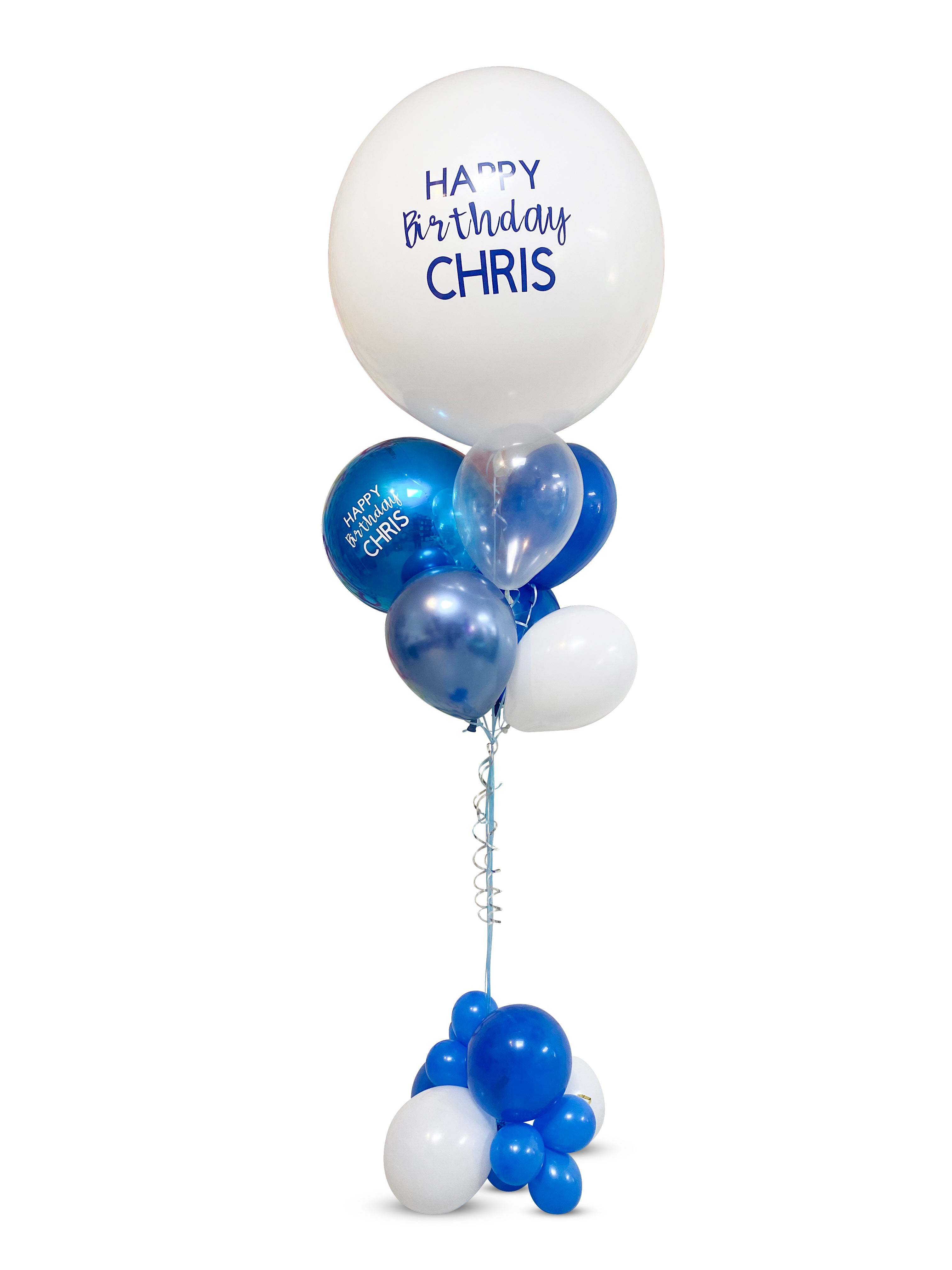 Number helium balloons deals delivered